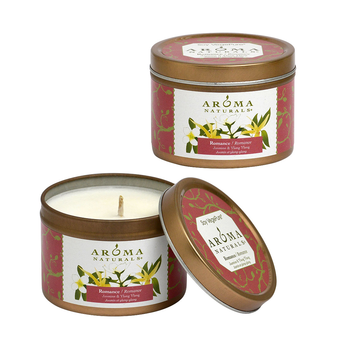 Свеча ароматерапия «Романтика» Иланг-Иланг и Жасмин / Aroma Naturals