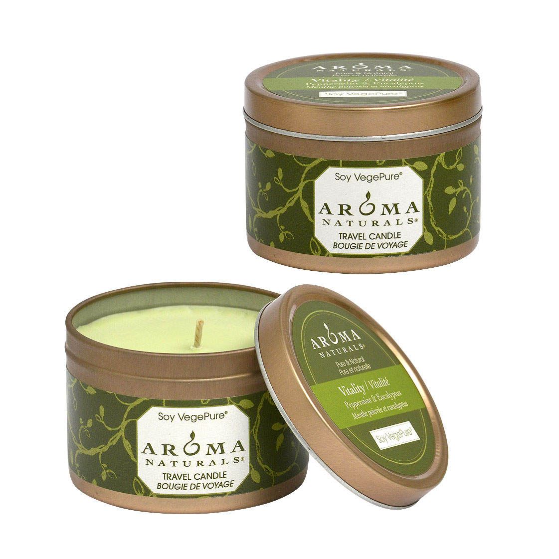 Свеча ароматерапия «Оживление» Мята и Эвкалипт/ Aroma Naturals