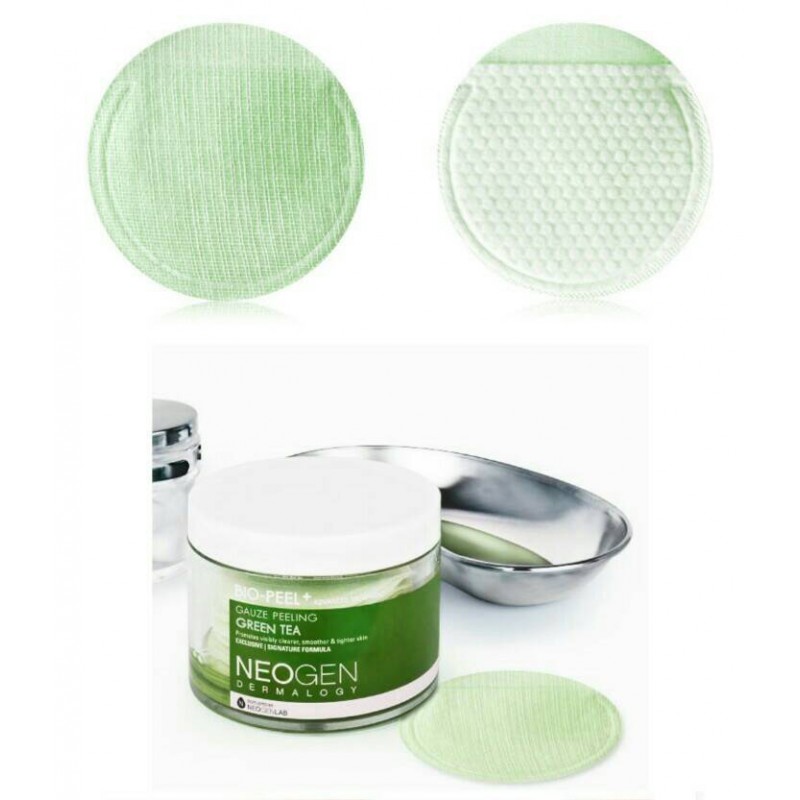 Трехслойные пилинговые диски с зеленым чаем Neogen Dermalogy /Bio-Peel Gauze Peeling green tea, 30 дисков — изображение 2