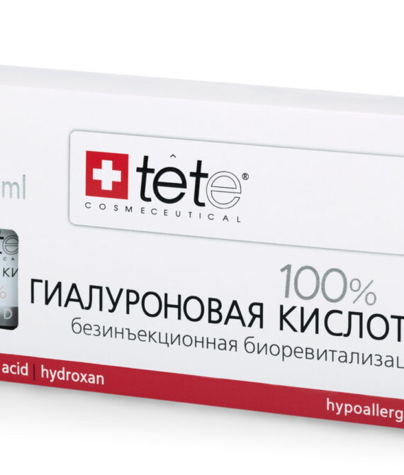 Гиалуроновая кислота TETE 100% для глубокого увлажнения кожи/10×3 мл