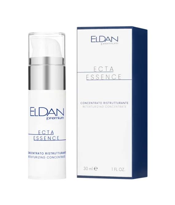 Интенсивная сыворотка флюид с Эктоином и Карнозином ECTA 40 + essence retexturizing concentrate ELDAN, 15 мл.