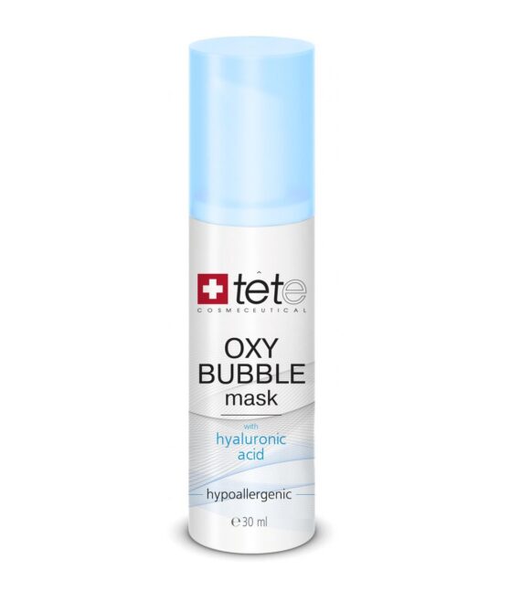 Кислородная маска для лица OXYGEN BUBBLE с гиалуроновой кислотой для сияния кожи TETE, 30 мл