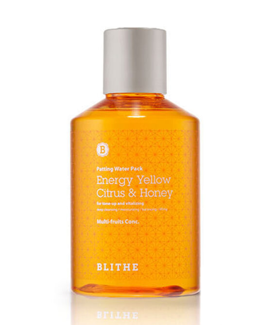 Сплэш-маска BLITHE для сияния кожи с экстрактом Цитрусов и Медом Energy Yellow Citrus & Honey, 150 мл.