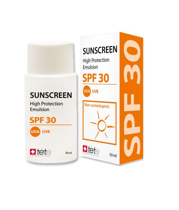 Солнцезащитный флюид для лица SUNSCREEN SPF30 TETE Cosmeceutical, 50 мл.