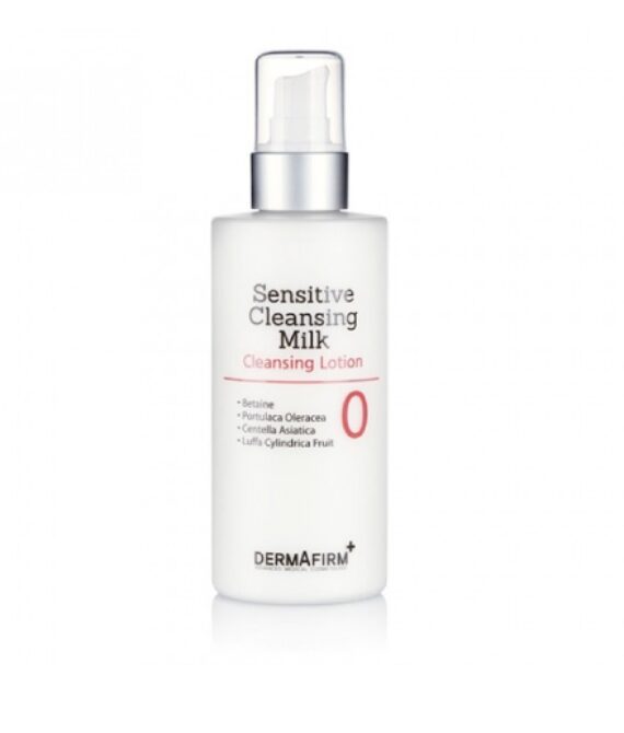 Очищающее молочко для чувствительной кожи лица Sensitive cleansing milk DERMAFIRM, 200 мл.