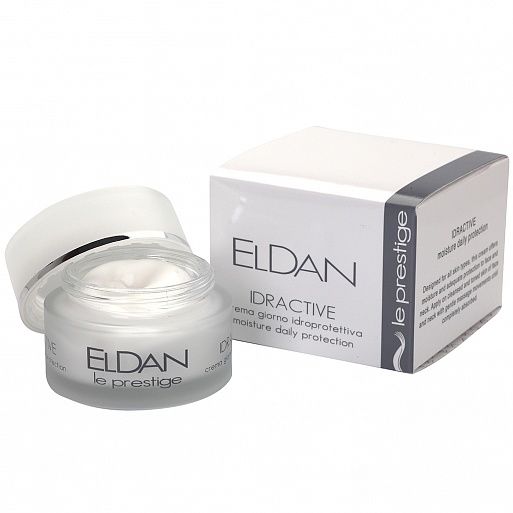 Увлажняющий крем с рисовыми протеинами, ELDAN Idractive moisture daily protection cream, 50 мл. — изображение 2