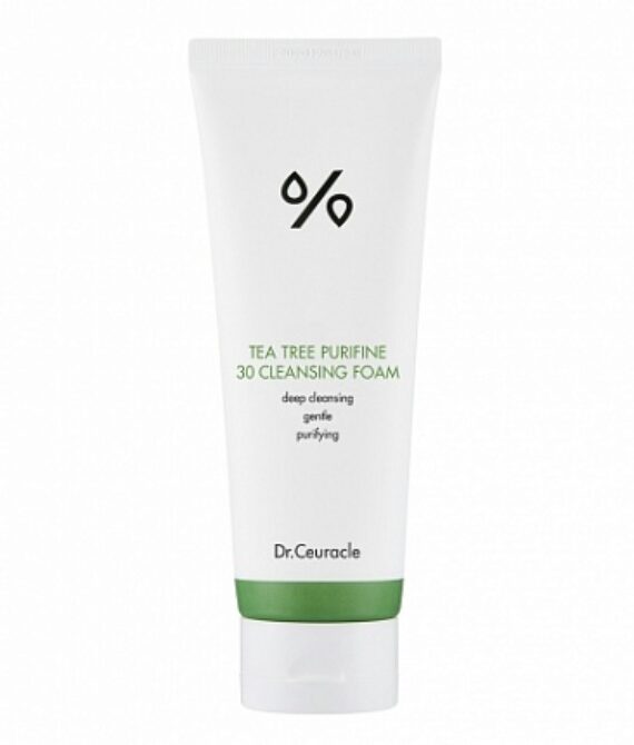 Успокаивающая пенка для умывания с Чайным деревом DR.CEURACLE Tea Tree Purifine 30 Cleansing Foam 150 мл.