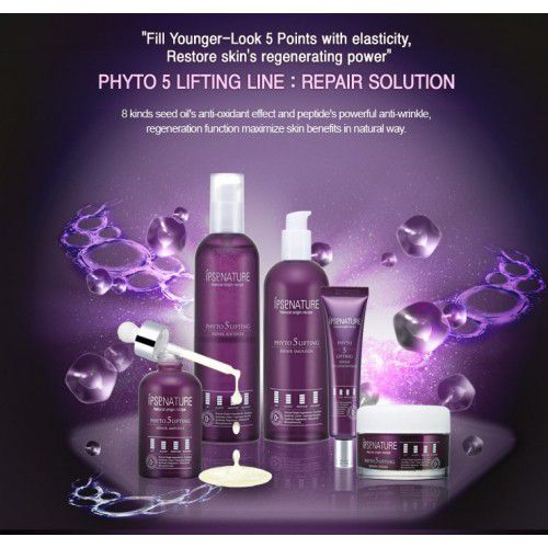 Лифтинг сыворотка с экстрактом трав и масел IPSE Nature Phyto 5 Lifting Repair Ampoule 50 мл. — изображение 2