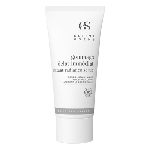 Органический скраб для лица с мускатной розой и жожоба Gommage eclat immediat Estime&Sens, 50 ml.