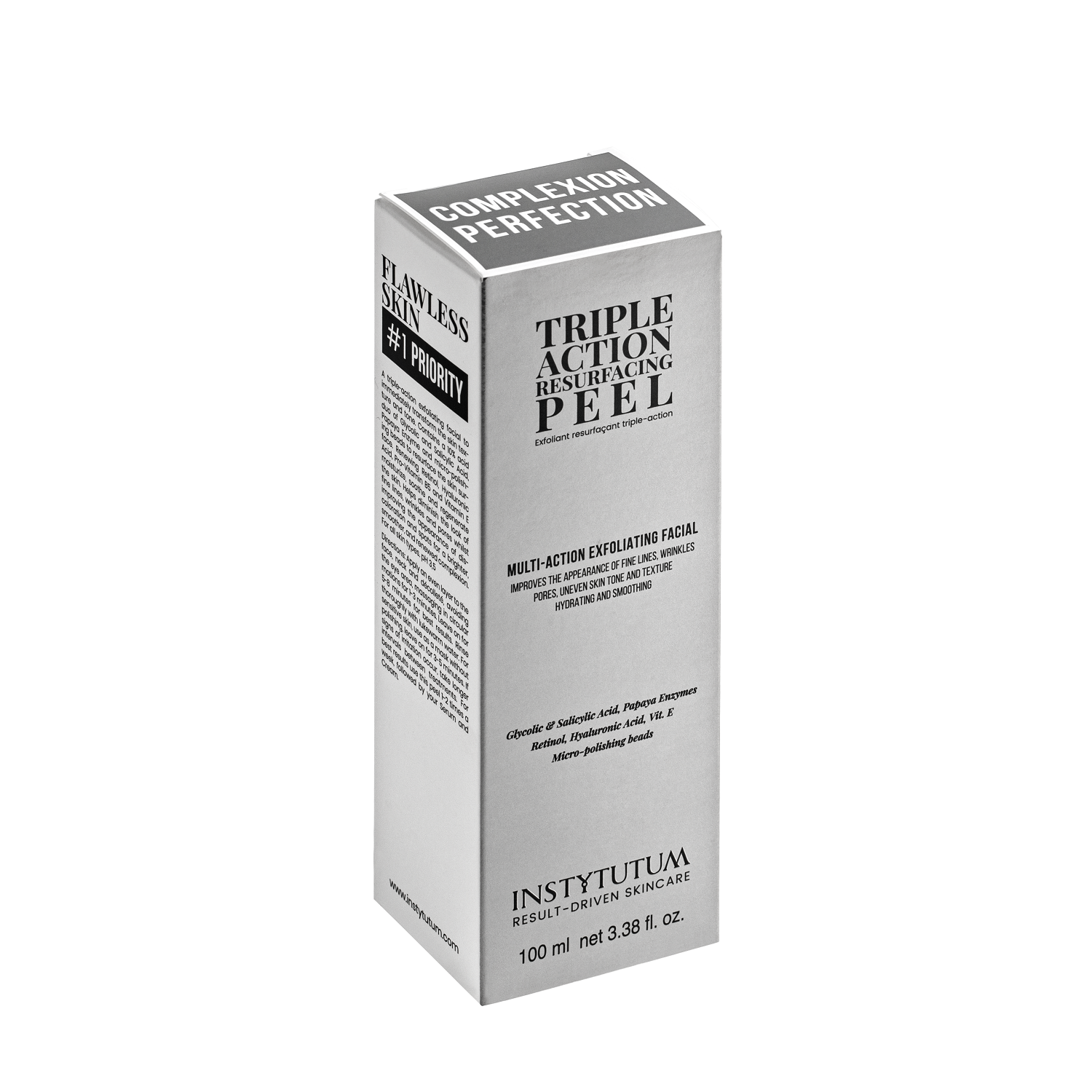 Пилинг для лица тройного действия INSTYTUTUM Triple Action Resurfacing Peel, 100 ml. — изображение 3