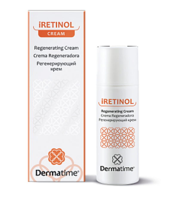 Регенерирующий крем для лица с Ретинолом Dermatime iRETINOL Regenerating Cream, 50 мл.