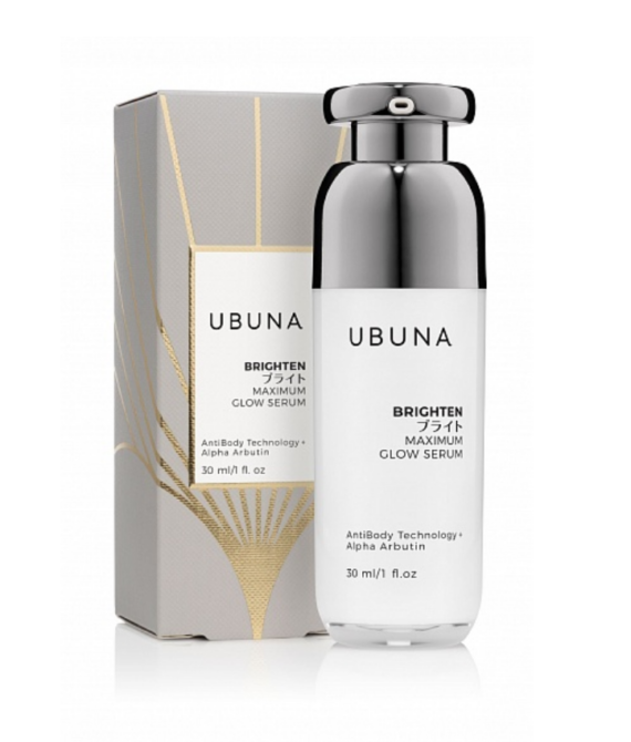 Антивозрастная сыворотка для сияния кожи UBUNA Brighten maximum glow serum,  30 ml.