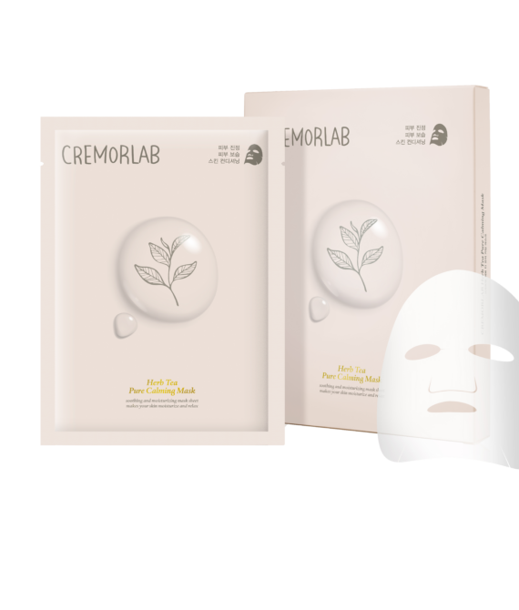 Маска успокаивающая с экстрактами ромашки и чая Herb Tea Pure Calming Mask Cremorlab, 5 шт
