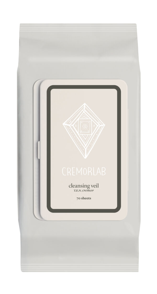 Салфетки для снятия макияжа T.E.N. Cleansing Veil Cremorlab, 70 шт