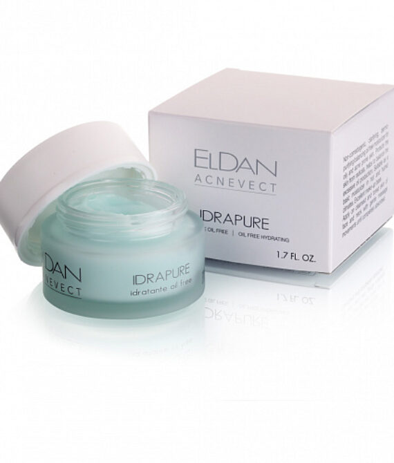 Очищающий крем для проблемной кожи Acnevect Idrapure Oil Free Hydrating Eldan, 50 мл