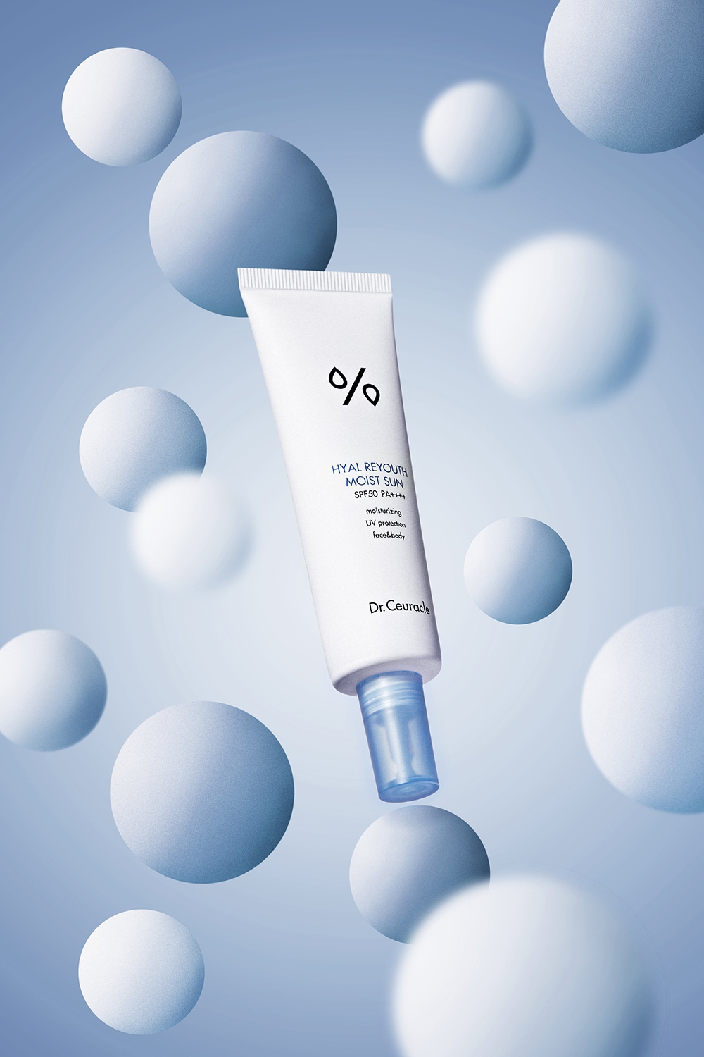 Увлажняющий солнцезащитный крем Dr Ceuracle Hyal Reyouth Moist Sun SPF50+ PA++++, 50 мл