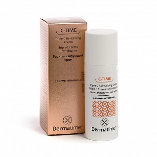 Ревитализирующий крем / 3 формы витамина С C-TIME Triple-C Revitalizing Cream Dermatime, 50 мл