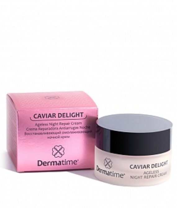 Восстанавливающий омолаживающий ночной крем CAVIAR DELIGHT Ageless Night Repair Cream Dermatime, 50 мл