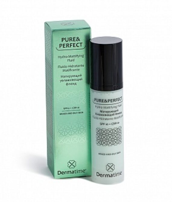 Матирующий увлажняющий флюид СЗФ 10 PURE&PERFECT Hydro-Mattifying Fluid SPF10 Dermatime, 50 мл