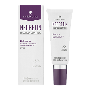 Депигментирующий гель-крем СЗФ 50 NEORETIN Discrom Control GelCream Pigment Lightener SPF 50 Cantabria Labs, 40 мл