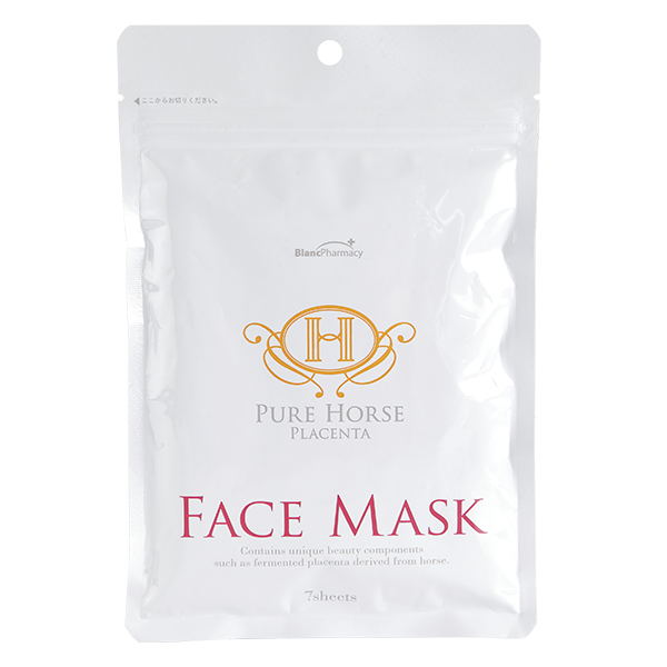 Восстанавливающая плацентарная маска Pure Horse Placenta Face Mask La Mente, 7 шт