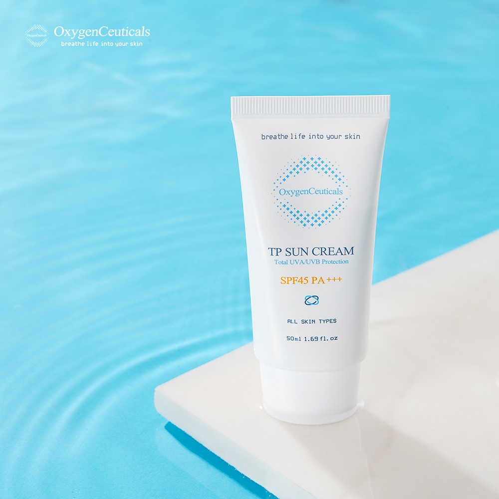 Солнцезащитный крем SPF 50 на водной основе увлажняющий и восстанавливающий TP Sun Cream SPF 50 PA +++ Oxygen Ceuticals, 50 ml