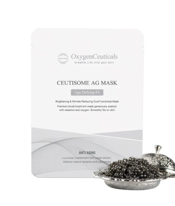 Кислородосодержащая питательная маска на основе черной икры Ceutisome AG Mask Oxygen Ceuticals, 6 шт