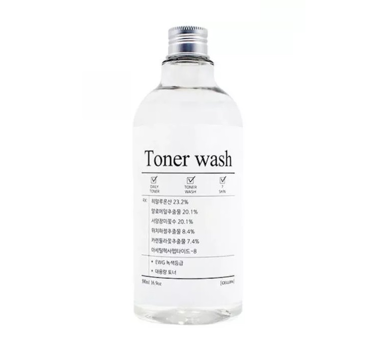 Увлажняющее средство для умывания и тонизирования CELLBN Toner Wash 500 мл.