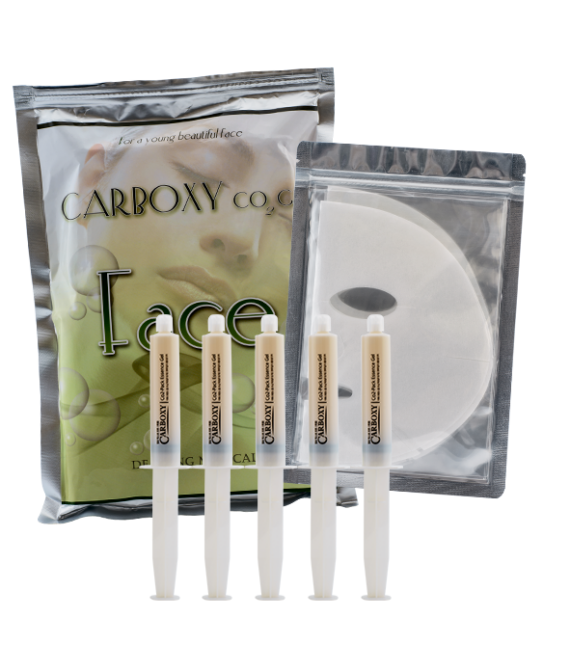 Набор масок карбокси СО2 для лица и шеи Carboxy CO2 Gel Mask 6 шт.