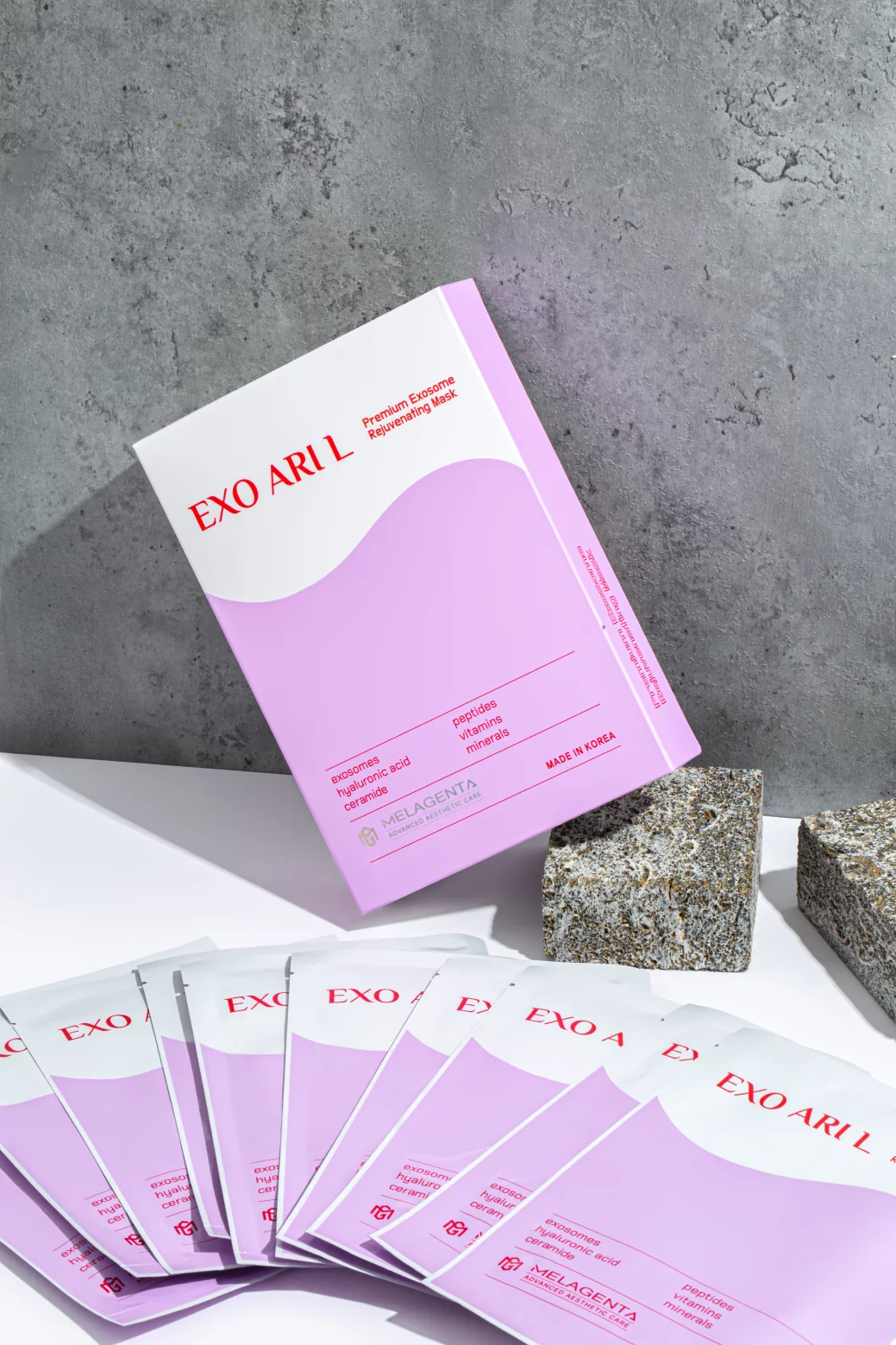 Регенерирующая маска с экзосомами EXOARIL PREMIUM EXOSOME REJUVENATING MASK 10 шт.