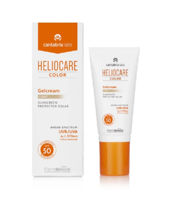 Тональный солнцезащитный гель-крем с SPF 50 Color Gelcream Light Heliocare, 50 мл