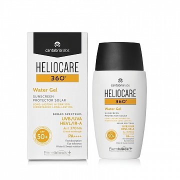 Солнцезащитный увлажняющий гель-флюид СЗФ 50+ Water Gel Sunscreen Heliocare, 50 мл