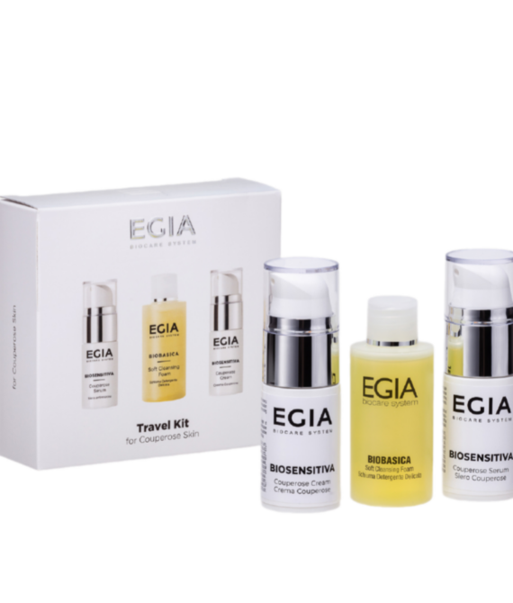 Набор миниатюр для для кожи склонной к куперозу Travel Kit for Couperose Skin EGIA, 3х80 ml