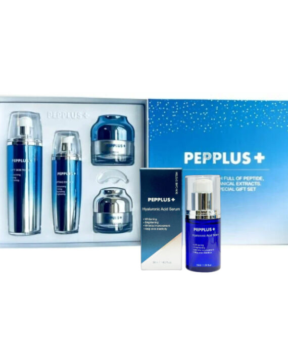 Пептидный лифтинг набор для антивозрастного ухода PEPPLUS+, 5 средств