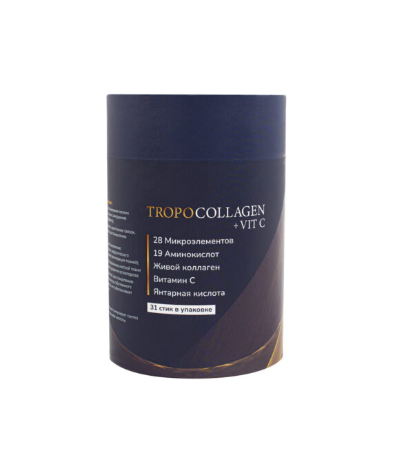 Tropocollagen + vit C Троппоколлаген питьевой морской коллаген 31 стик