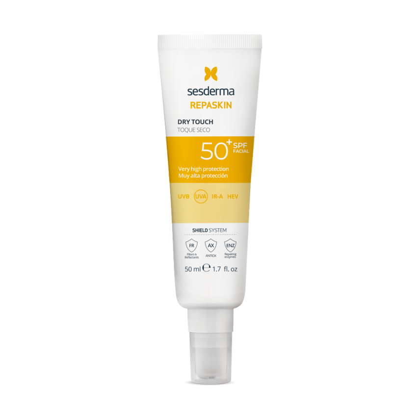 Средство солнцезащитное с матовым эффектом для лица СЗФ 50 REPASKIN DRY TOUCH SESDERMA Facial sunscreen SPF 50, 50 мл