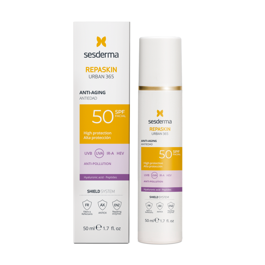 Средство солнцезащитное антивозрастное для лица SPF 50 REPASKIN URBAN 365 SESDERMA Anti-aging SPF 50, 50мл