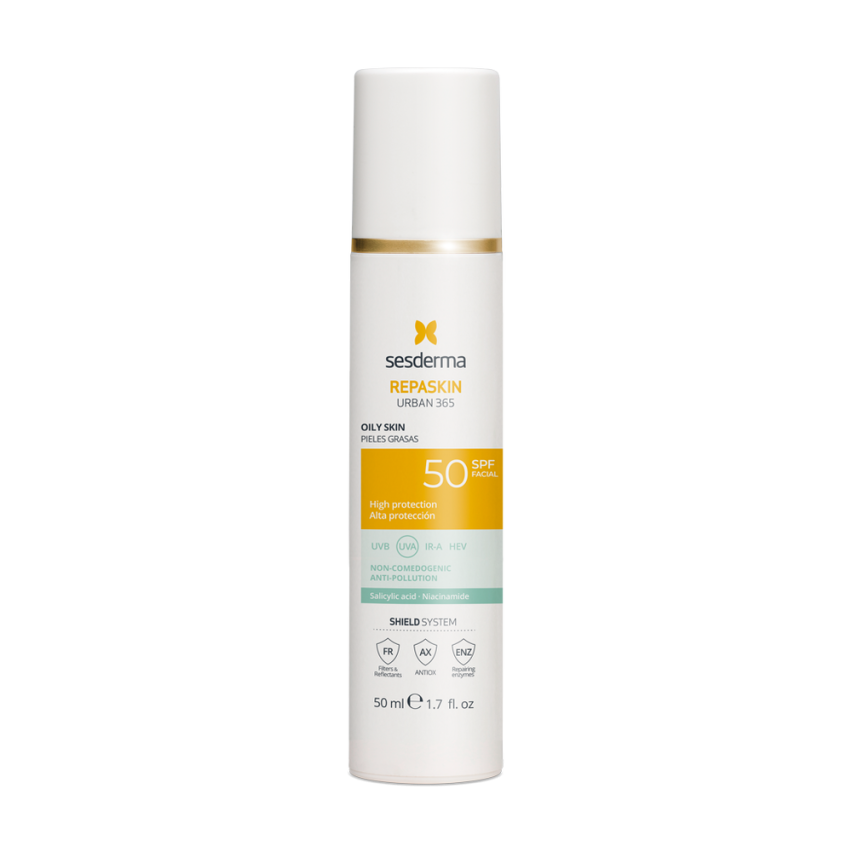 Средство солнцезащитное для жирной кожи SPF 50 REPASKIN URBAN 365 SESDERMA Oily skin SPF 50, 50 мл