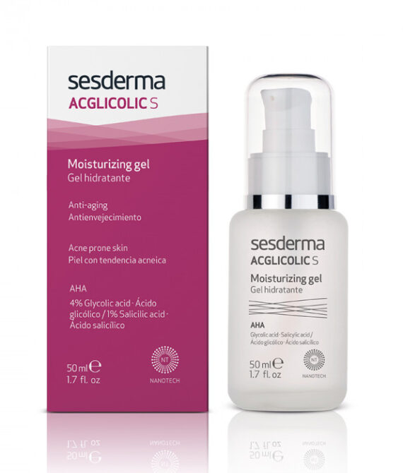 Гель увлажняющий с гликолевой и салициловой кислотой ACGLICOLIC S SESDERMA Moisturizing gel, 50 мл