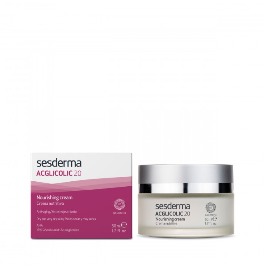 Крем питательный с гликолевой кислотой ACGLICOLIC 20 SESDERMA Nourishing cream, 50 мл