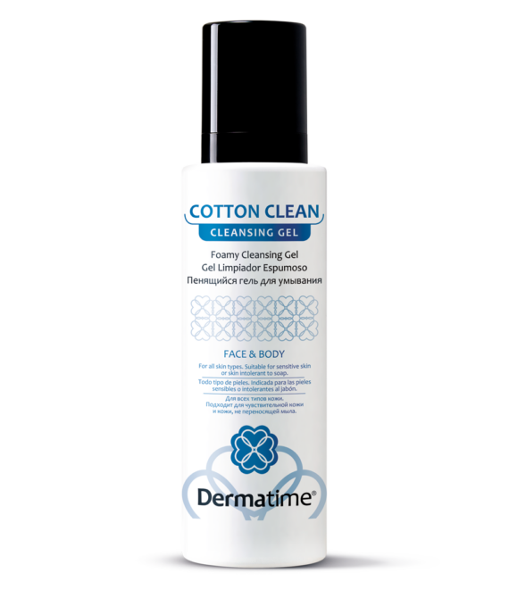 Пенящийся гель для умывания DERMATIME COTTON CLEAN Foamy Cleansing Gel, 200 мл