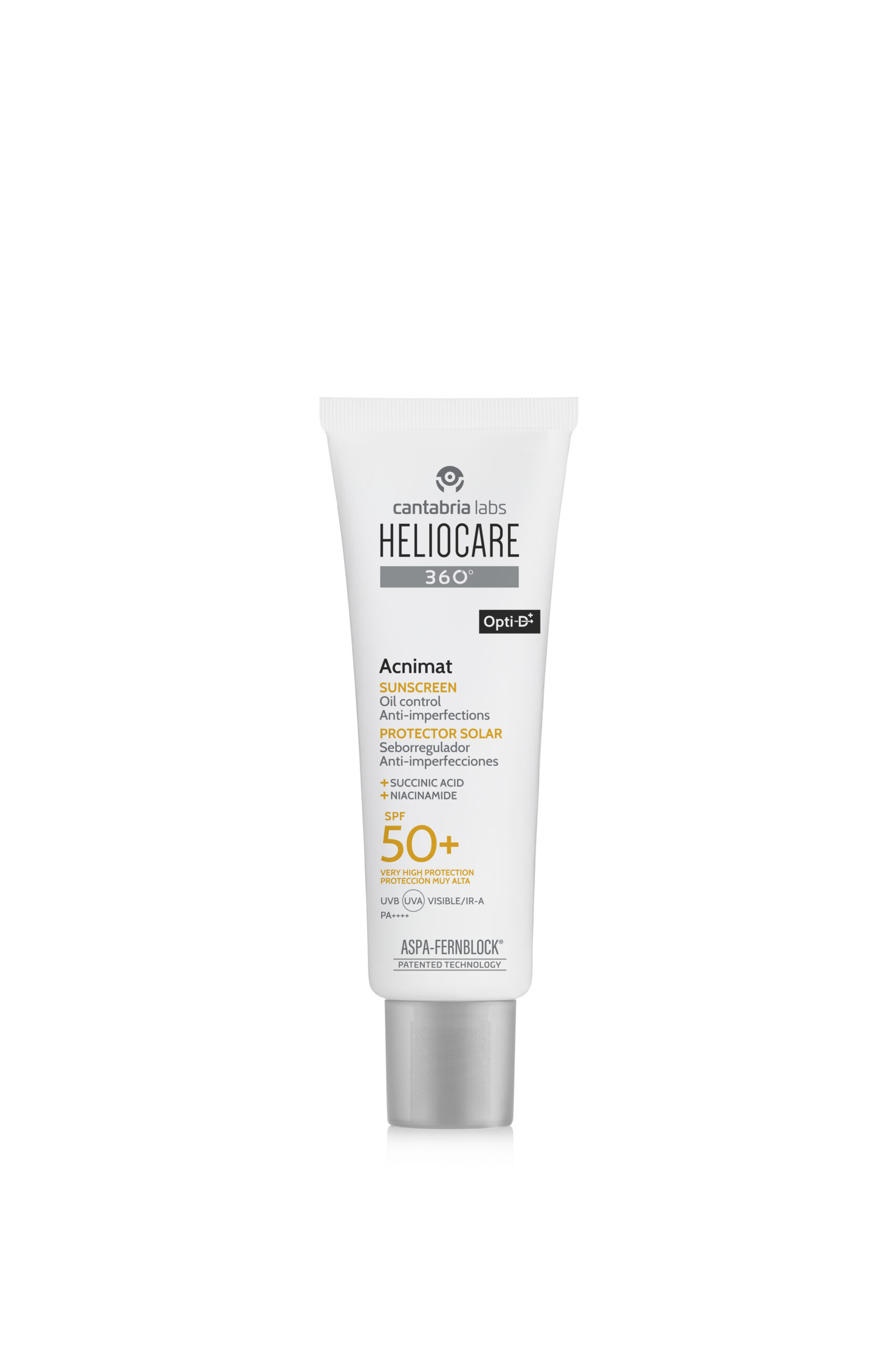 Себорегулирующий солнцезащитный крем с SPF 50 для кожи Cantabria Labs HELIOCARE 360º ACNIMAT Sunscreen, 50 мл