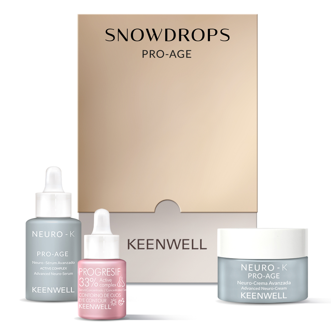 Набор из 3 средств KEENWELL SNOW DROPS PRO-AGE, 50 мл + 30 мл + 15 мл