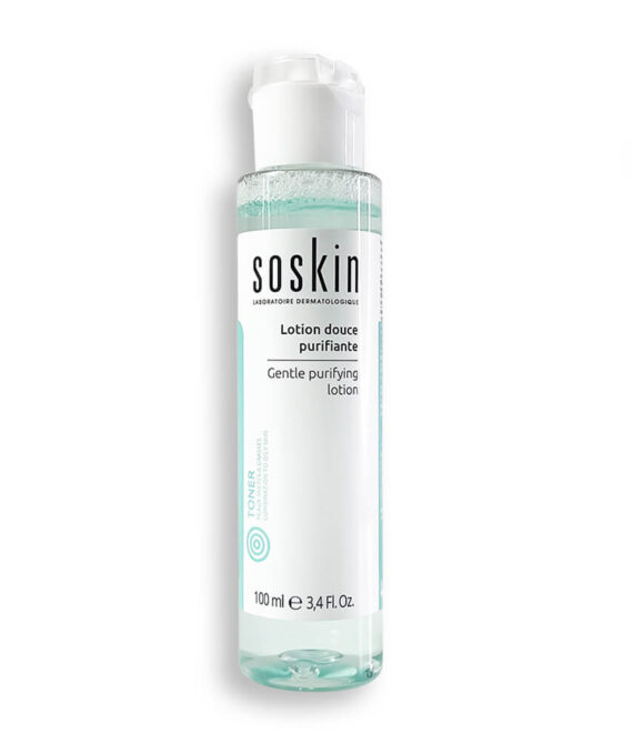 Очищающий лосьон для жирной и комбинированной кожи SOSKIN Gentle Purıfyıng Lotıon, 100 мл