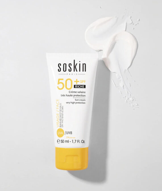 Солнцезащитный питательный крем SPF 50+ SOSKIN SPF50+ Sun Cream Very high Protection, 50 мл