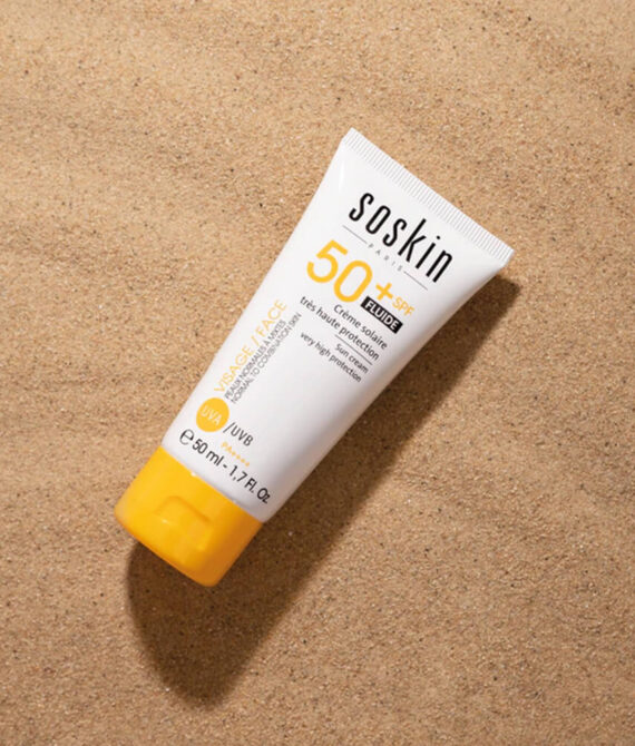 Cолнцезащитный крем с высокой степенью защиты SPF 50+ SOSKIN Sun cream very high protection SPF 50+, 50 мл
