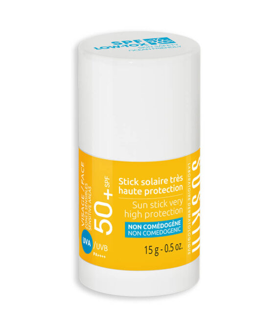 Солнцезащитный стик SPF50+ SOSKIN SPF50+ Sun Stick Very High Protection, 15 мл