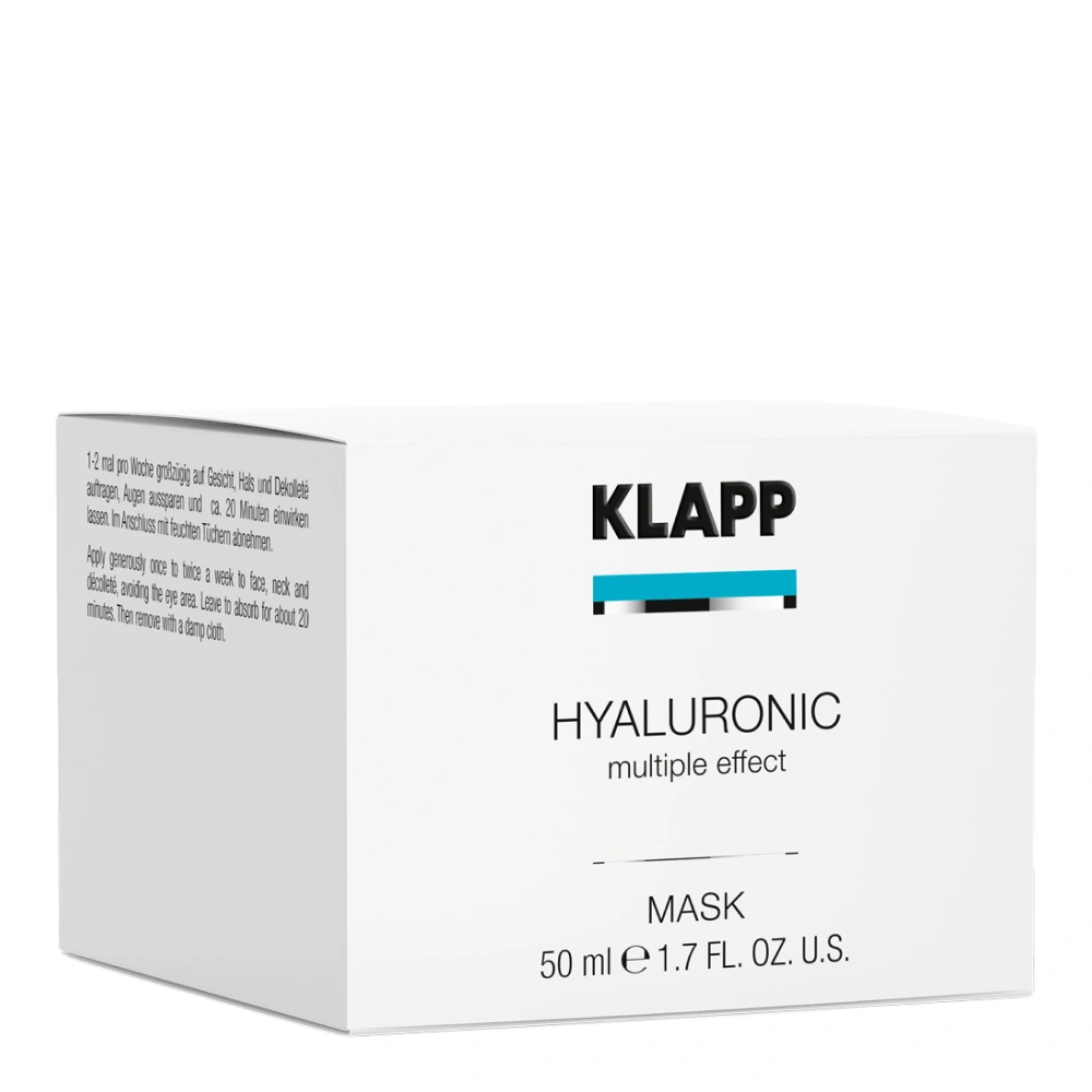 Маска для лица глубокое увлажнение KLAPP HYALURONIC, 50 мл