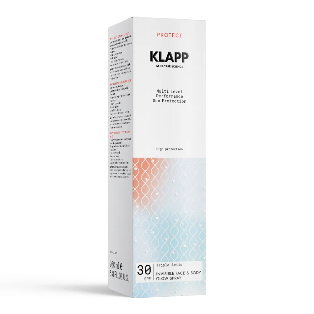 Спрей для лица и тела с эффектом сияния KLAPP MLP Sun Protect Glow Spray SPF30, 200 мл