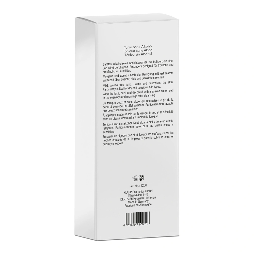 Тоник для лица без спирта KLAPP CLEAN & ACTIVE without Alcohol, 250 мл
